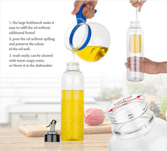 1-liter transparent plastic bottle for oil, easy to use ansahu smart store.