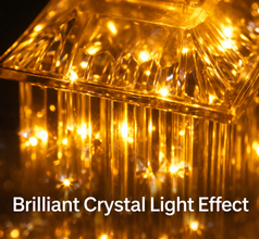 Lantern Shape LED Crystal Lamp for Festive & Holiday Decoration